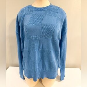 Vineyard Vines Cotton Patchwork Crew Sweater Size Medium NWT